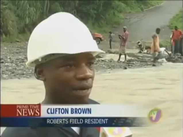 The original TVJ Prime Time News interview with Clifton Brown that spawned the 'Nobody Canna Cross It' catchphrase.