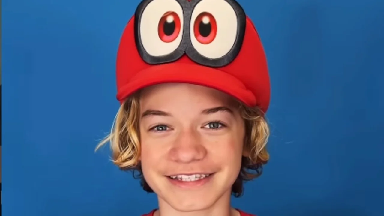 Nolan Boyd's audition headshot wearing the Cappy hat from Super Mario Odyssey, the image that launched the 'Nolan Winkings Cappy Audition' meme.