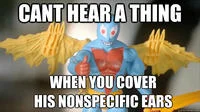 Meme joke about figure's non-specific ears.