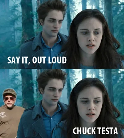 Twilight dramatic scene Chuck Testa reveal.