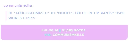 Viral Tumblr post of OwO copypasta.
