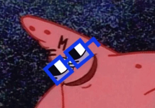 Patrick with Nouns-style pixelated sunglasses.