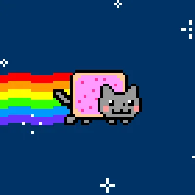 Classic Nyan Cat animation clean crop.