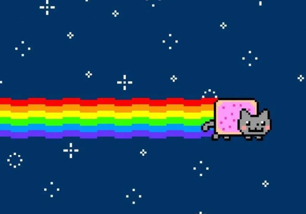 Iconic Nyan Cat original animation.