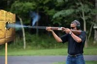 Alternate angle from Camp David skeet session.