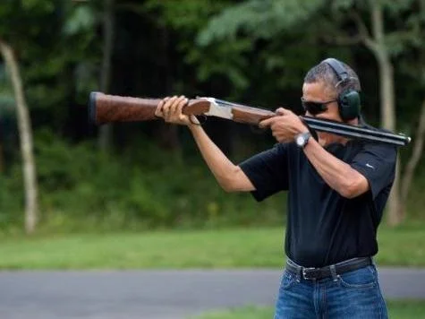 Official White House Obama skeet shooting photo.