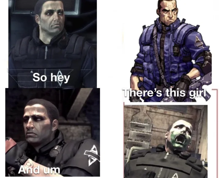 Officer Balls in classic meme format template.