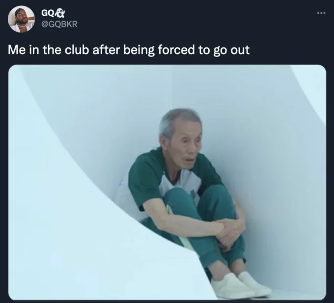 Oh Il-Nam forced to go out at club meme.