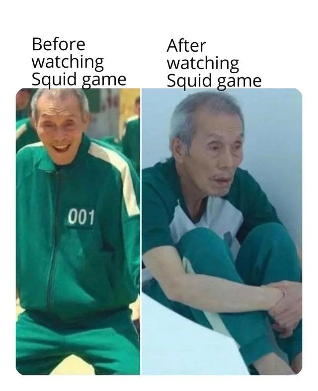Oh Il-Nam standing and sitting meme core format.