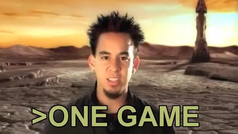 Primary iconic One Game meme format.