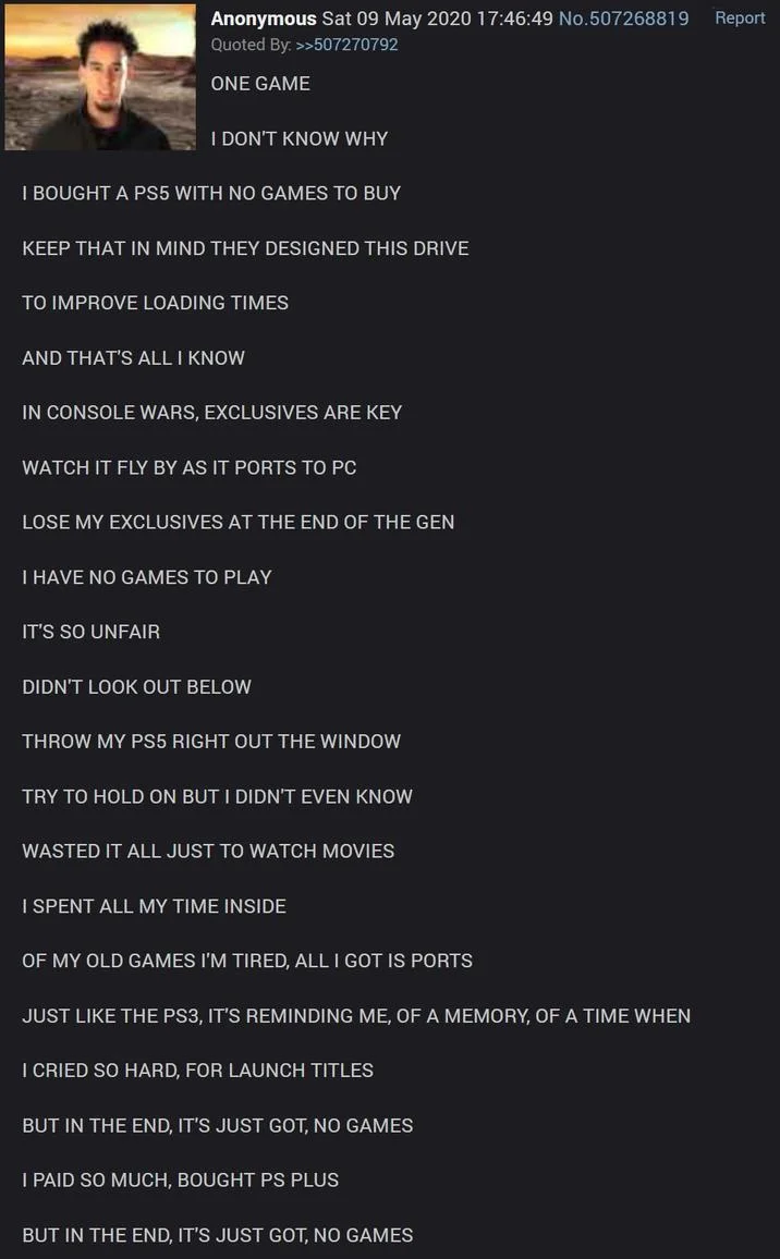 Full parody lyrics of One Game meme.