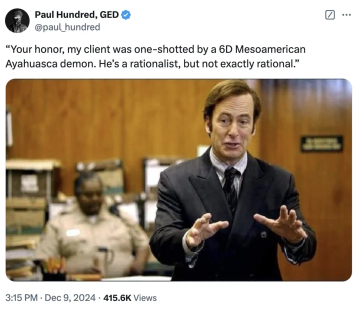 A Saul Goodman-based courtroom joke using the meme as a legal defense punchline.