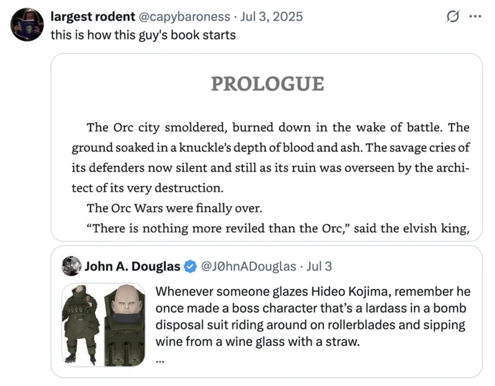 Viral Black Crown prologue Orc City reference.
