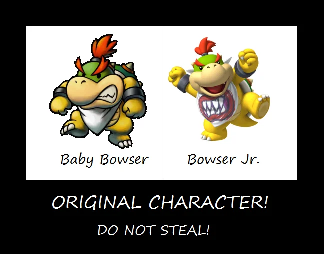 'Original The Character', a parody OC illustration playing on the 'do not steal' meme convention.