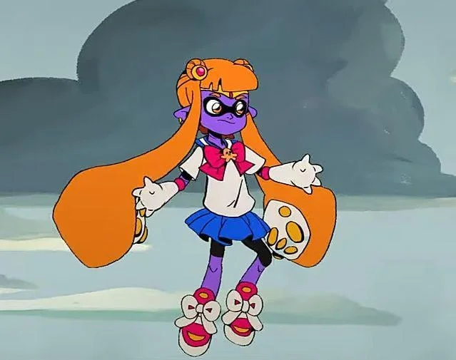 A rainbow-accented Sonic fan character exemplifying the amateur 'original character do not steal' art style.