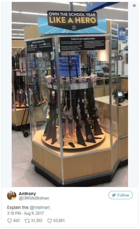 The viral Walmart display that sparked outrage.