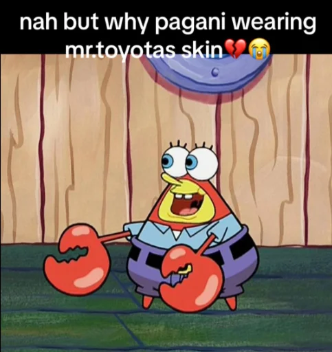 Pagani wearing Toyota's skin in this moment.