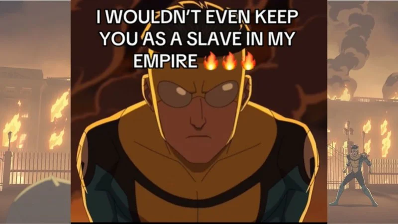 The canonical Stripe Invincible meme source.
