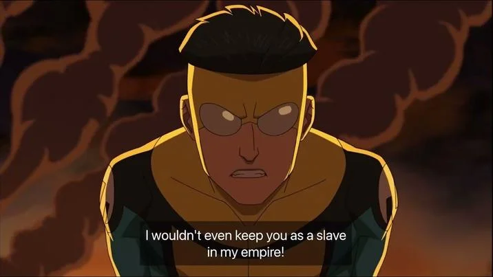 The character delivering the contemptuous quote.
