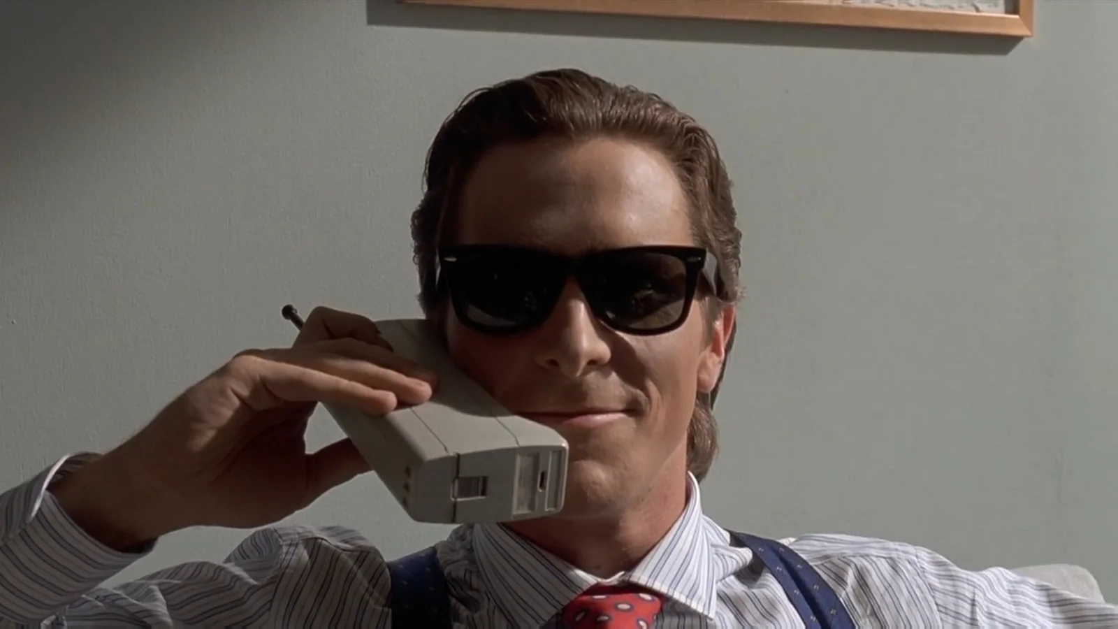 Iconic image capturing Bateman's materialistic vanity.