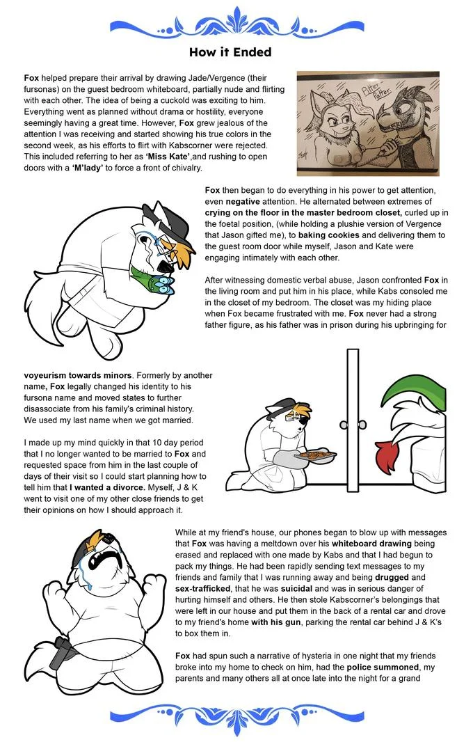 The 'How it Ended' section where the original 'cuckies' illustration appears, providing the context that spawned the meme.