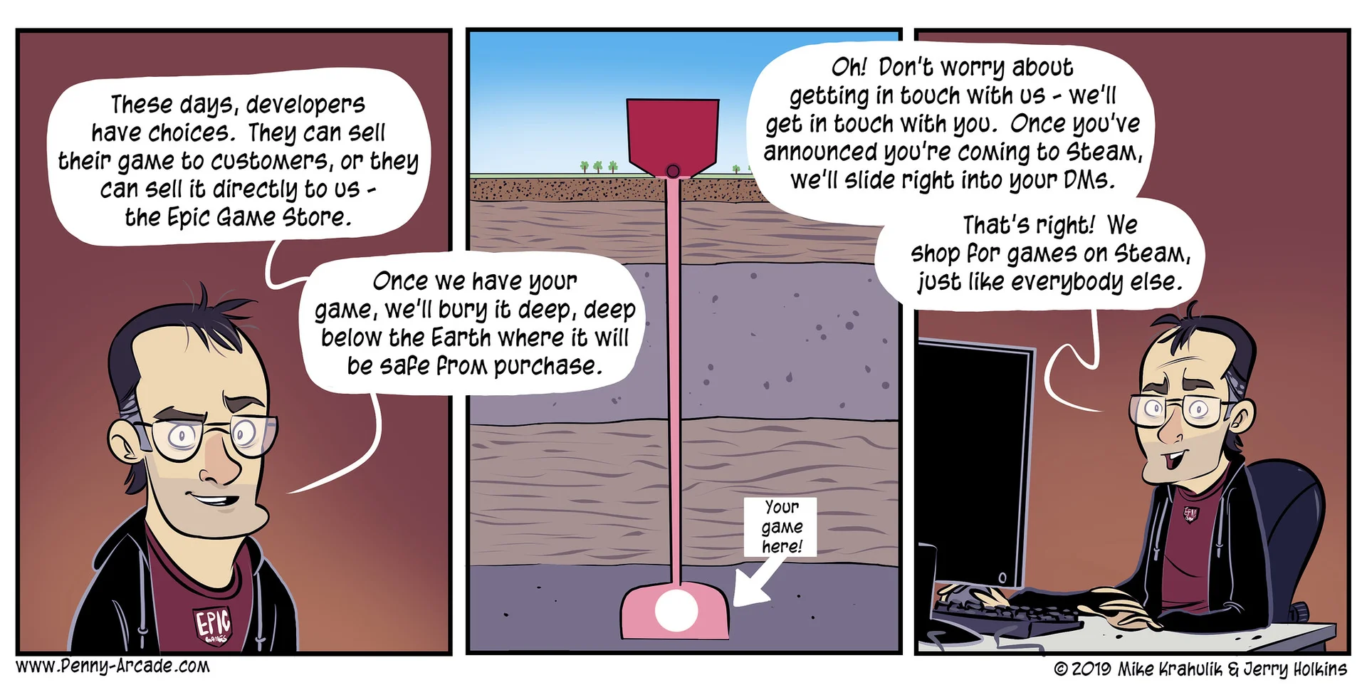 A Penny Arcade comic satirizing the toxicity of Twitter, comparing the platform to a hazardous scientific experiment gone wrong.
