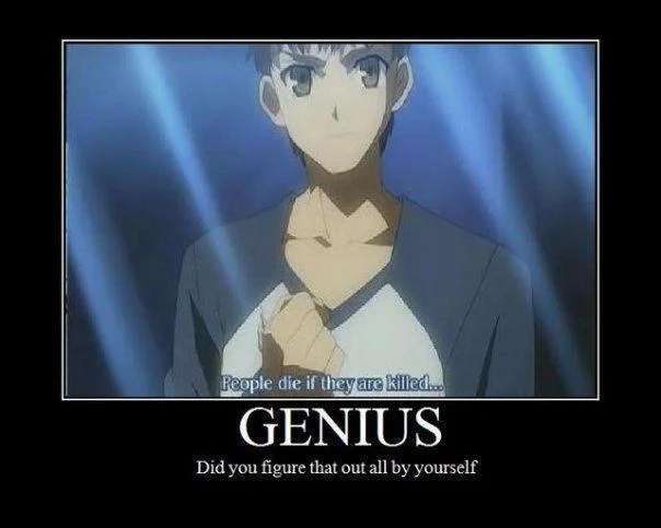 Sarcastic demotivator poster that helped popularize the meme by ridiculing the redundant statement.