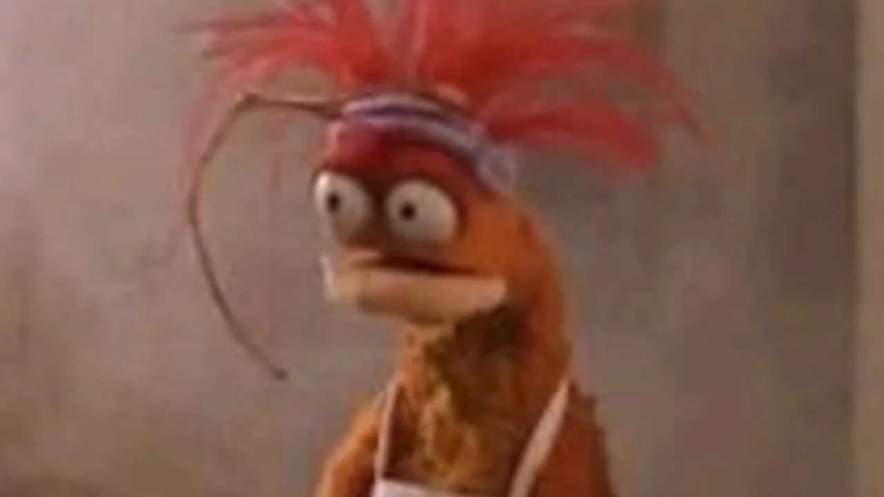 The iconic Pepe the King Prawn character.