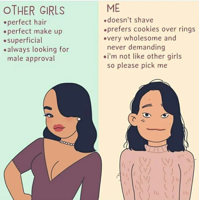 The 'not like other girls' concept.