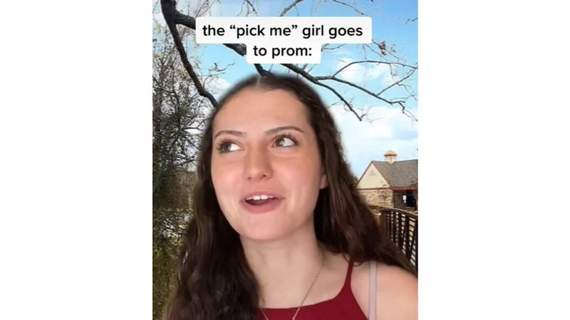 Pick me girl at prom reaction meme.