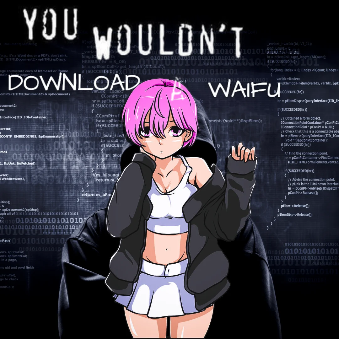 Anime-themed variant playing on the meme within online waifu fandom.
