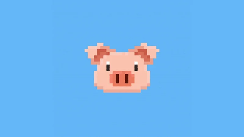 The pixel pig from Di Young's song.