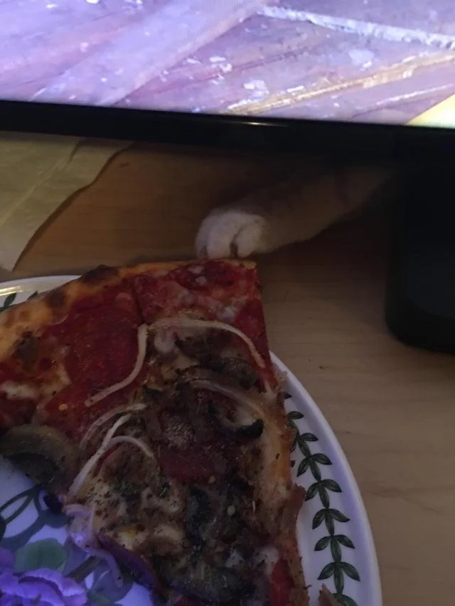 A poorly documented pizza crime.