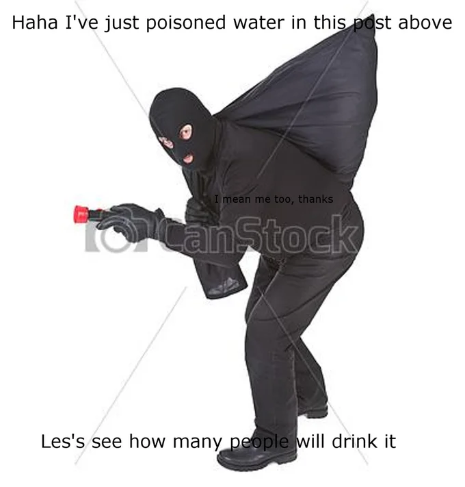The first panel of a multi-image Plague Inc.-themed water-poisoning meme setup.
