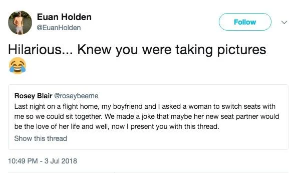 Euan Holden's good-natured response.