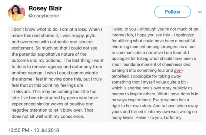 The turning point apology for consent.