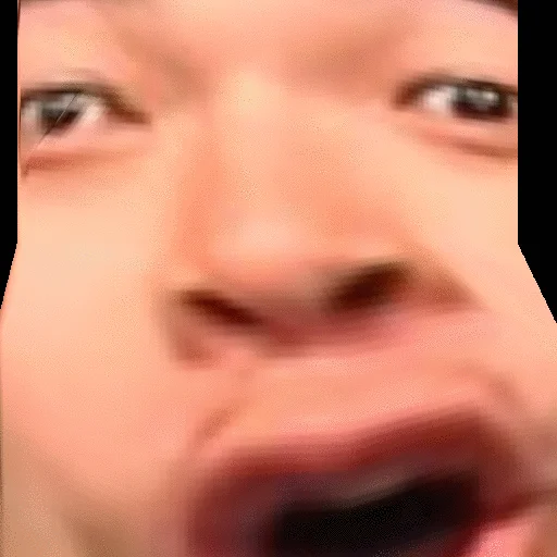Another zoomed-in animated Pogu reaction GIF, a common format shared as a hype reaction on Twitch and Discord.