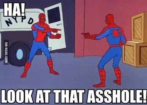 Pointing Spider-Man