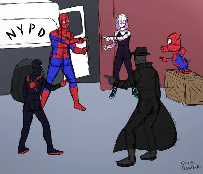 Pointing Spider-Man