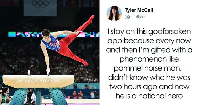 The discovery of pommel horse guy.