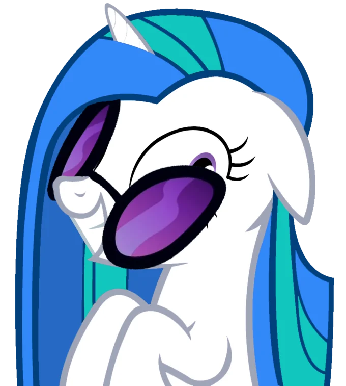 DJ Pon-3 (Vinyl Scratch) reaction image often paired with the Pony Reactions image macro set.