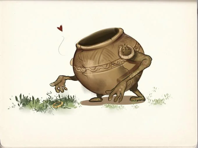 The beloved Pot Boy character design.