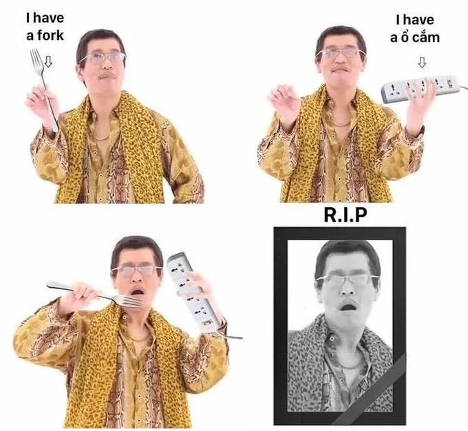 Dark humor PPAP parody with death imagery.