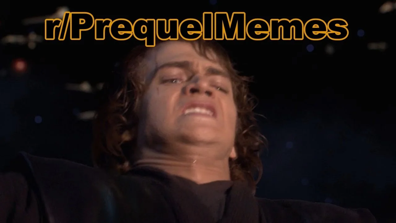 The r/PrequelMemes subreddit icon featuring a screencap of Anakin Skywalker from Star Wars: Revenge of the Sith.