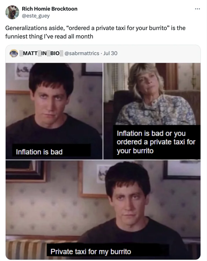 Praising the meme's humor.