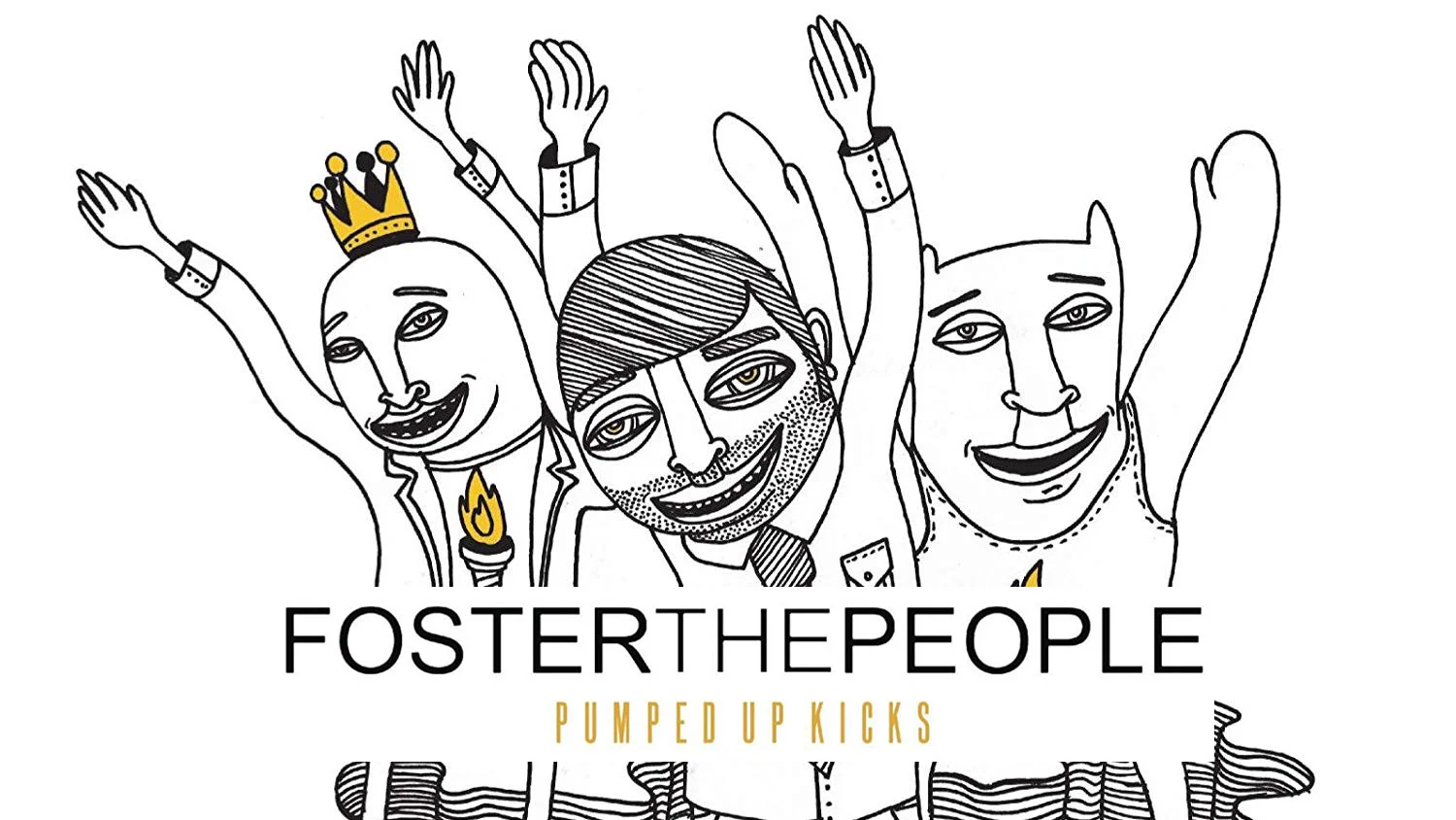 The official single cover art for Foster the People's 2010 hit 'Pumped Up Kicks'.