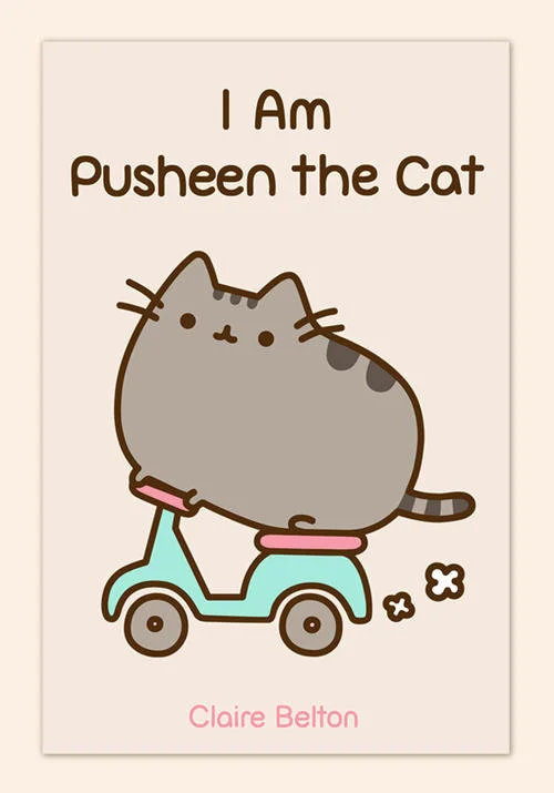 The cover of Claire Belton's 2013 book 'I Am Pusheen the Cat,' which brought the character to a wider audience.