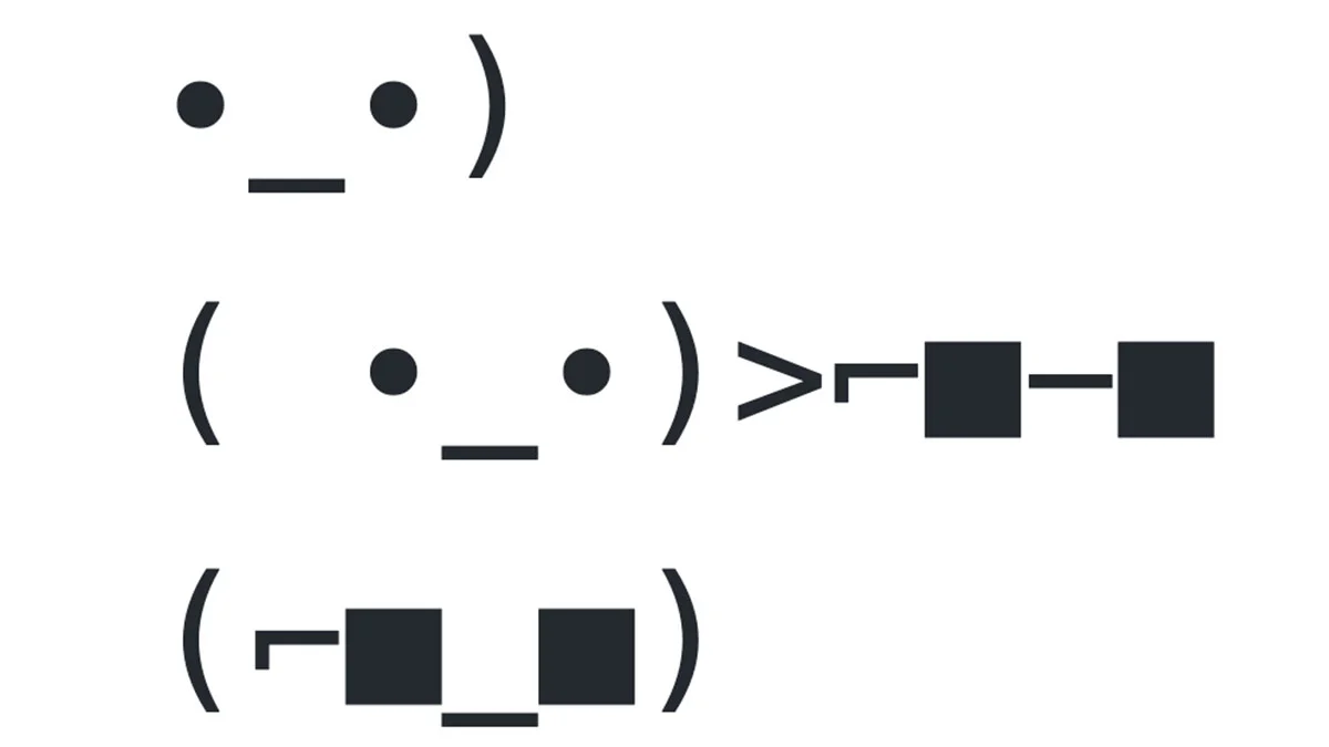 The classic ASCII rendition of the 'puts on sunglasses' sequence used to invoke the meme in text.