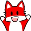 The iconic Pyong mascot character with bold red and white design.