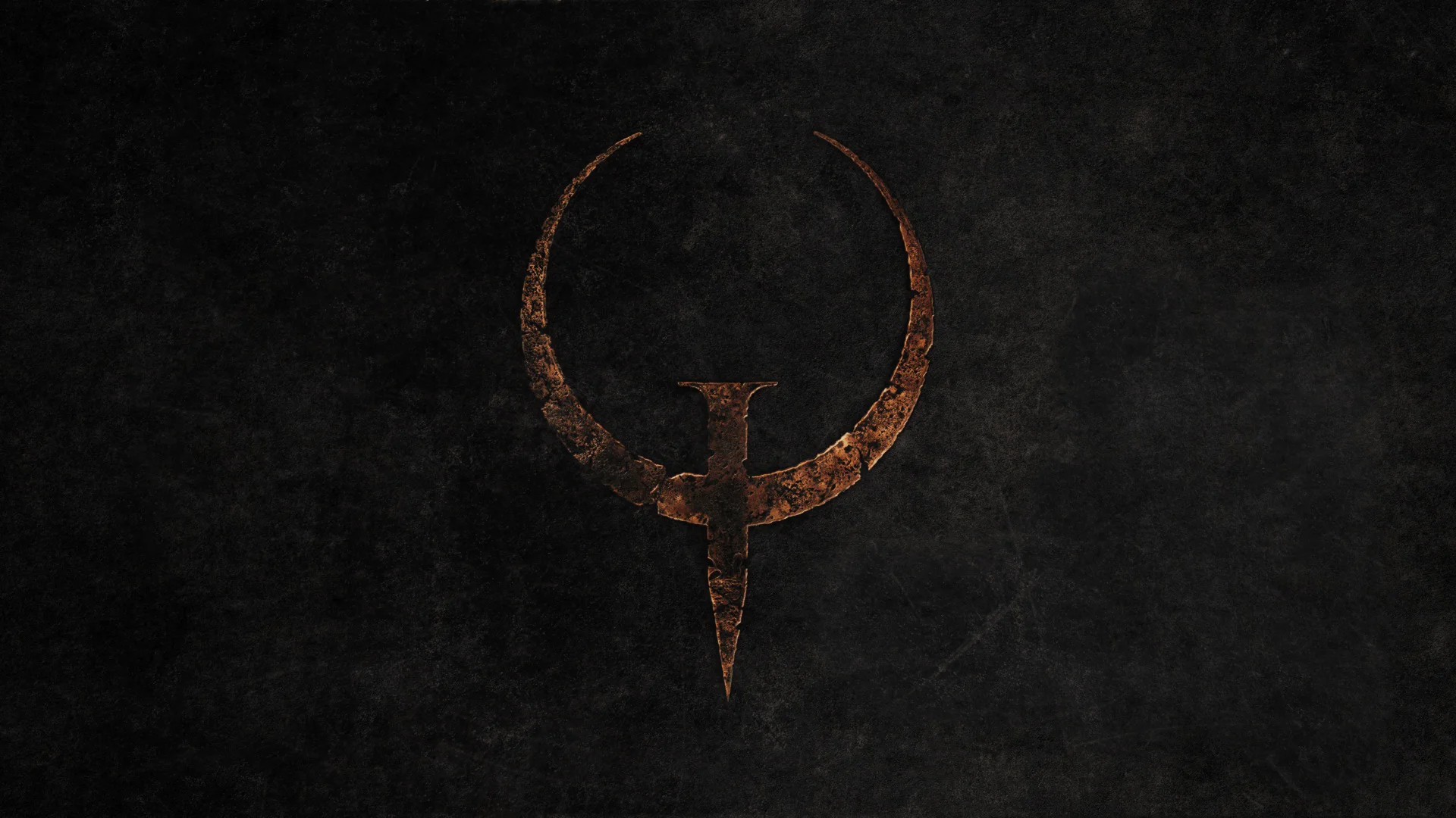 The signature Quake logo, an iconic emblem of id Software's landmark first-person shooter franchise.